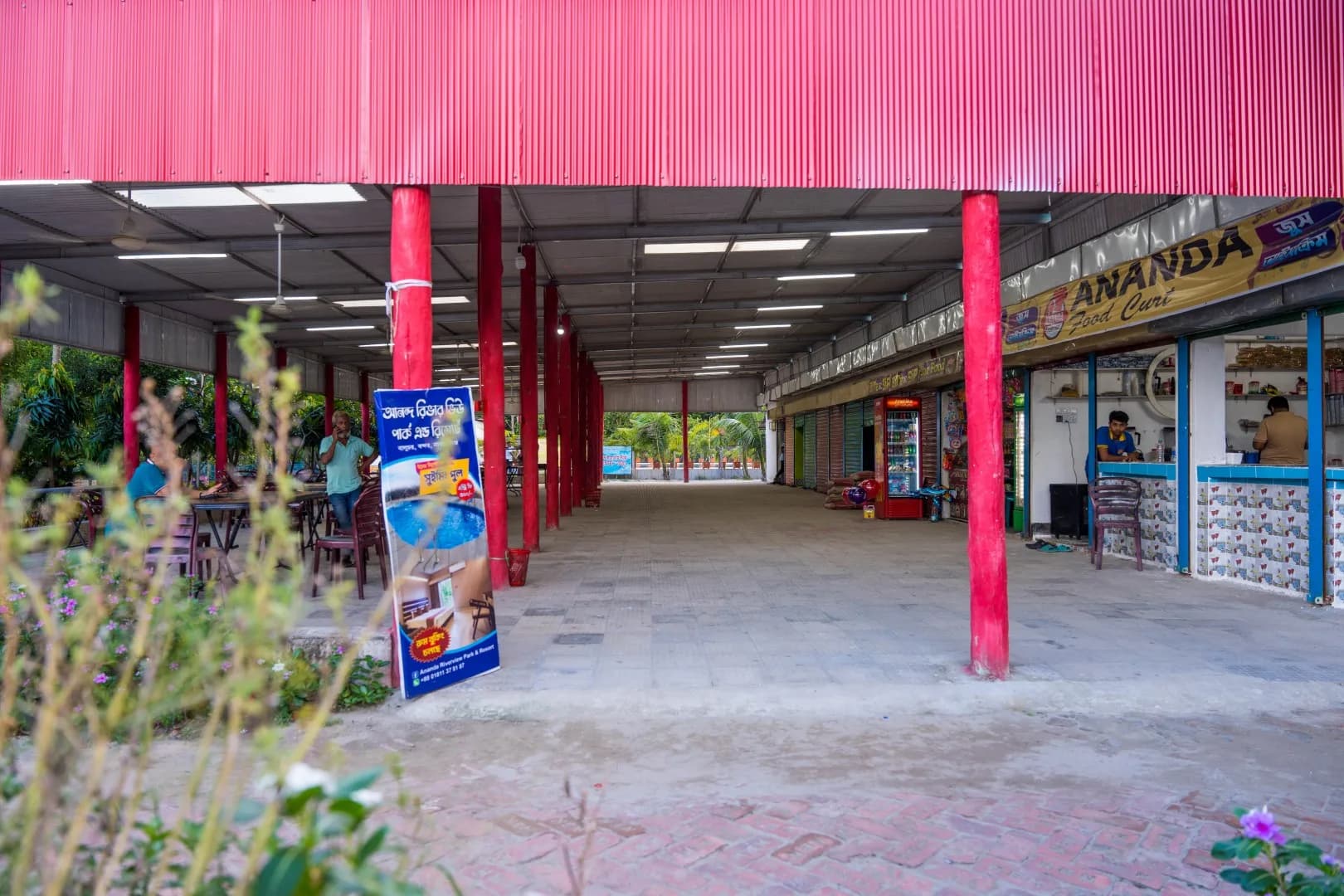The Ananda Food Court counter