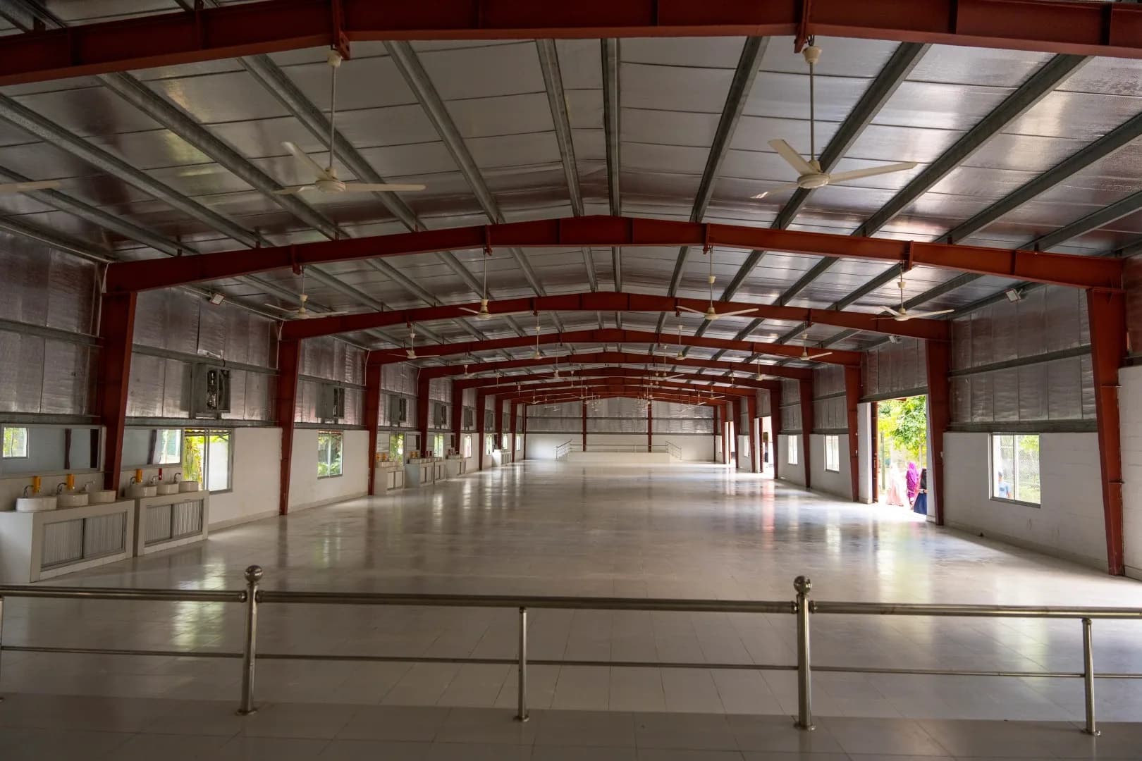 Inside the convention hall